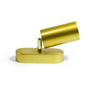Aplique De Pared Metalico Dorado Una Luz