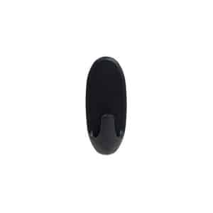 Colgador Ovalado Plastico 2Pz Negro 85Mm