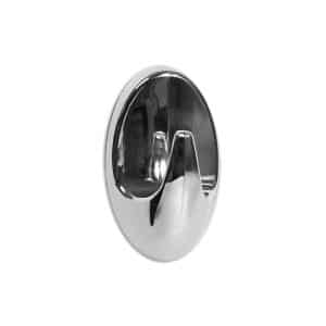 Colgador Ovalado Plastico 3Pz Cromado 50Mm