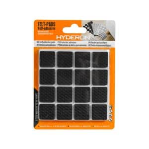 Protector Adhesivo Cuadrado Negro 32Pz 19Mm