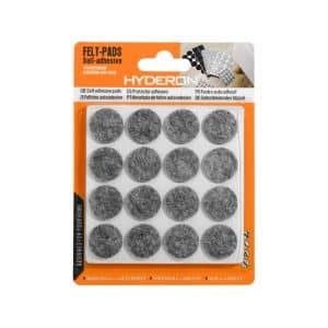 Protector Adhesivo Redondo Gris 32Pz 19Mm