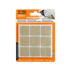 Protector Adhesivo Cuadrado Beige 18Pz 25Mm