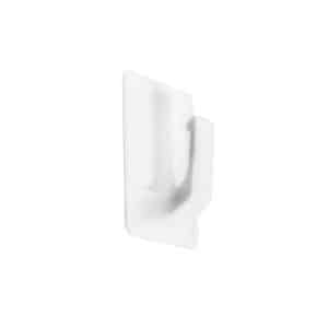 Colgador Cuadrado Plastico 1Pz Blanco 81Mm
