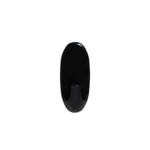 Colgador Ovalado Plastico 1Pz Negro 100Mm