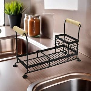 Escurridor Organizador Metalico Negro
