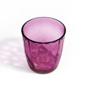 Vaso De Vidrio 300Ml 6Pz Color Rosado