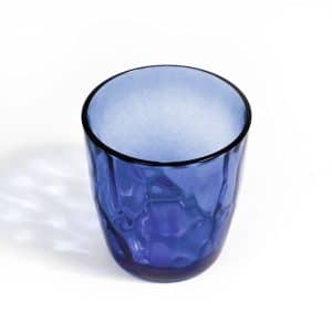 Vaso De Vidrio 300Ml 6Pz Color Azul