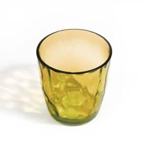 Vaso De Vidrio 300Ml 6Pz Color Amarillo