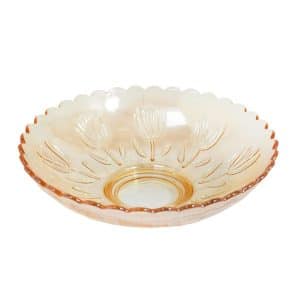 Fuente De Vidrio 1300Ml Color Ambar