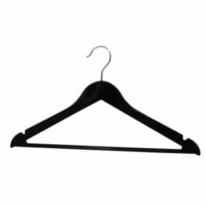Perchas 3 Pz Plasticas Negras
