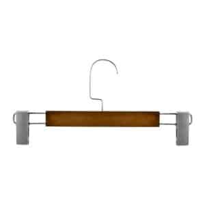 Percha De Madera Oscura Para Pantalon