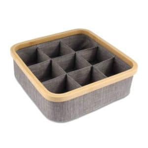 Organizador 9 Reparticiones De Tela Madera