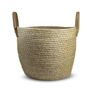 Canasto De Yute Natural 29X22Cm