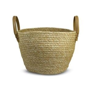 Canasto De Yute Natural 24X17Cm