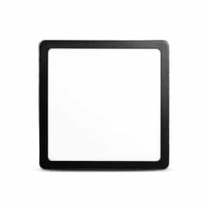 Plafon Led 18W Cuadra Luz Fria Aro Negro
