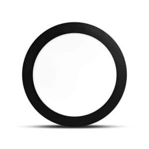 Artefacto Led Redondo Borde Negro 9Wluzfria