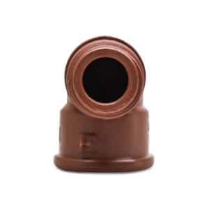 Codo 90 Macho-Hembra Ppl Marron 12-012