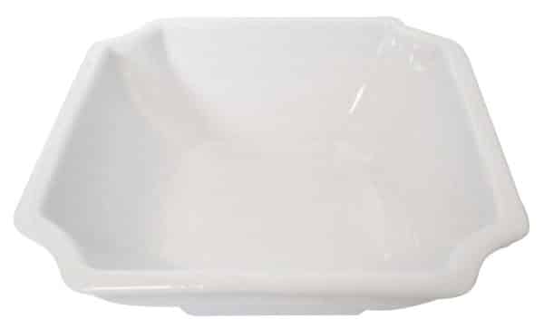 Bowl Cuadrado Ceramica Blanca - Imagen 2