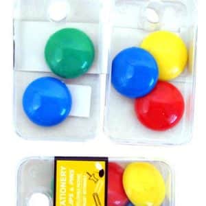 Iman Escribo X5Pcs Plastico Color Redondo Caja Acrilico