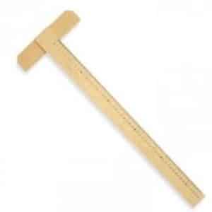Regla T Madera 1/2 Watman 75 Cm