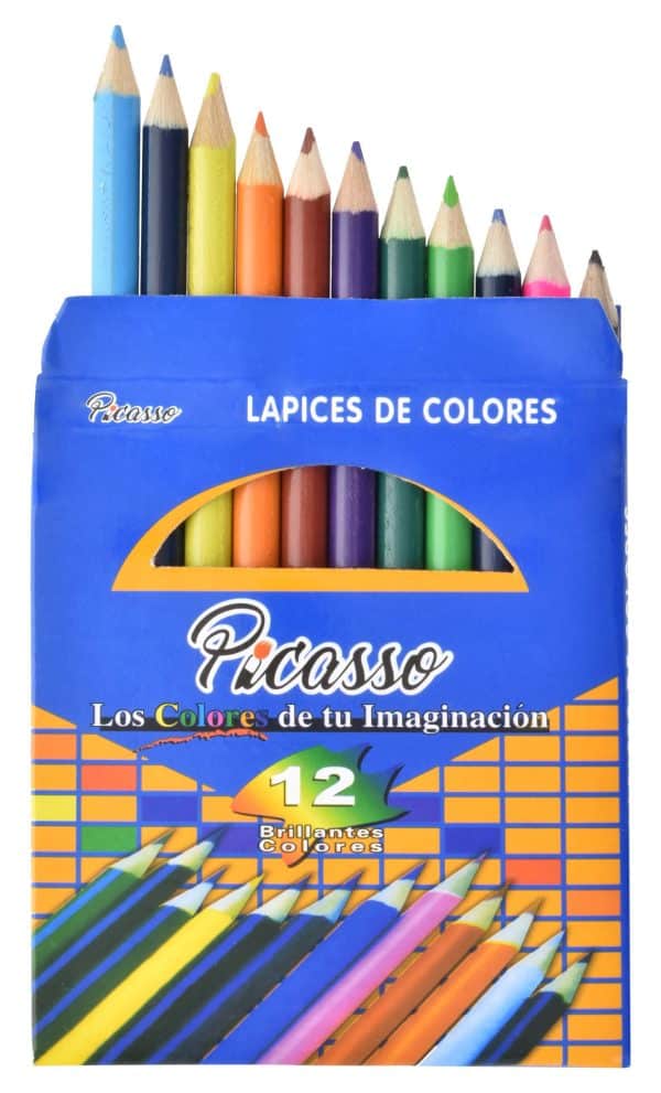Lapices De Colores Cortos Picasso - Imagen 3