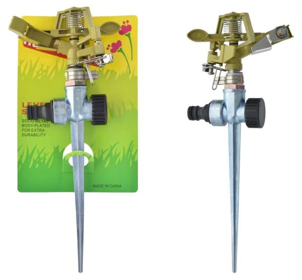 Regador Para Jardin Con Puntero Y Conexion Para Manguera Metal