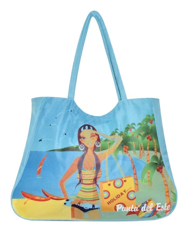 Bolso Playero Punta Colorido - Imagen 2