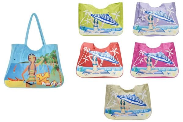 Bolso Playero Punta Colorido