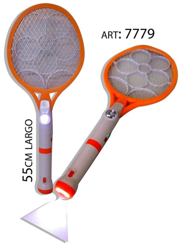 Raqueta mata moscas y mosquitos a pila