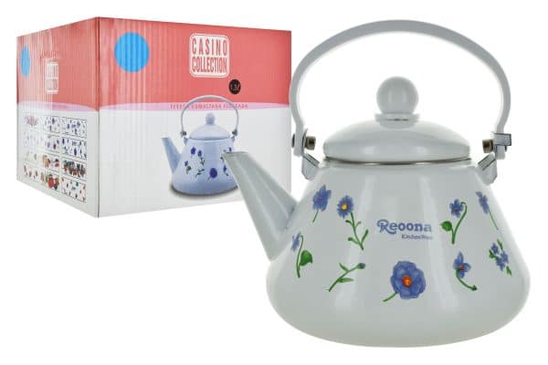 Caldera Esmaltada 1.3Lt Redonda Estampada Caja