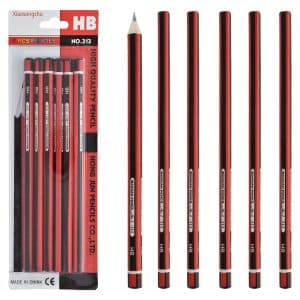 Lapices Escribir X6 Hb Rojo/Negro Blister 313