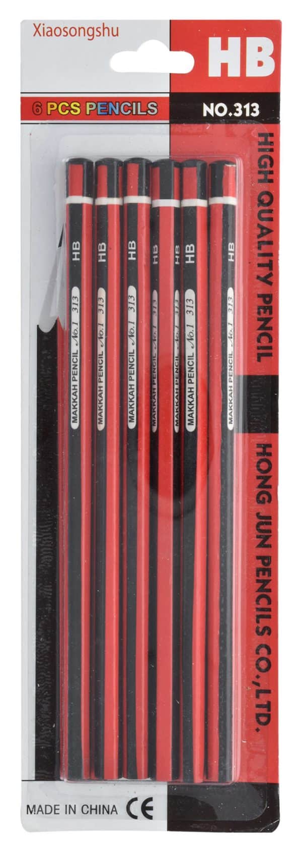 Lapices Escribir X6 Hb Rojo/Negro Blister 313 - Imagen 2