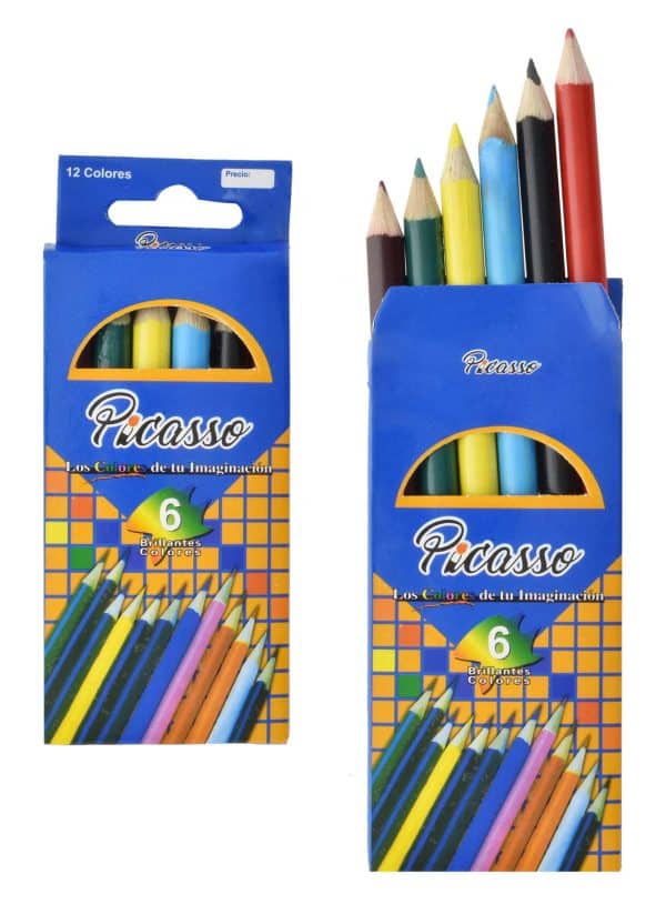 Lapices De Colores Picasso/Pioneer X 6 Cortos