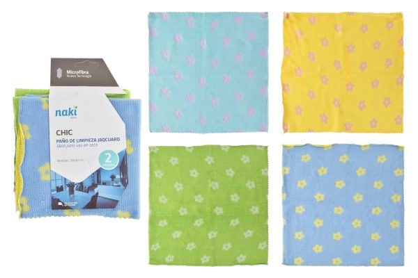 Paño De Limpieza Naki Jacquard Chic 30X30 Cm X 2 Uni Anticloro Q.48