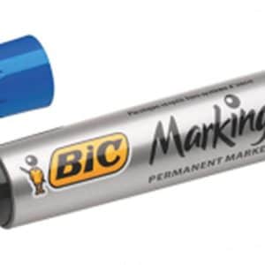 Marcador Permanente Bic Azul Punta Redonda