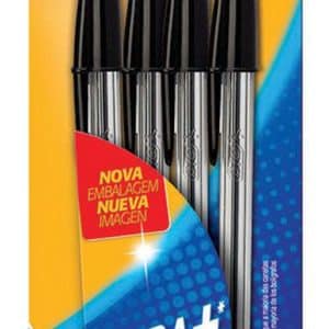 Boligrafo Cristal Bic Dura+ Negro 4 Unid