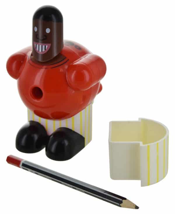 Sacapuntas De Mesa Con Forma De Muñeco Manija Y Contenedor - Imagen 2