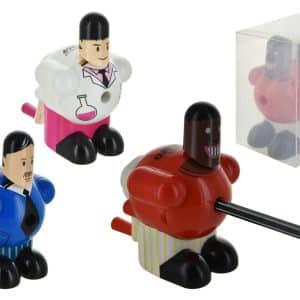 Sacapuntas De Mesa Con Forma De Muñeco Manija Y Contenedor