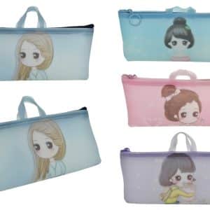 Cartuchera Pvc Infantil De Niña Con Dibujo Goddess