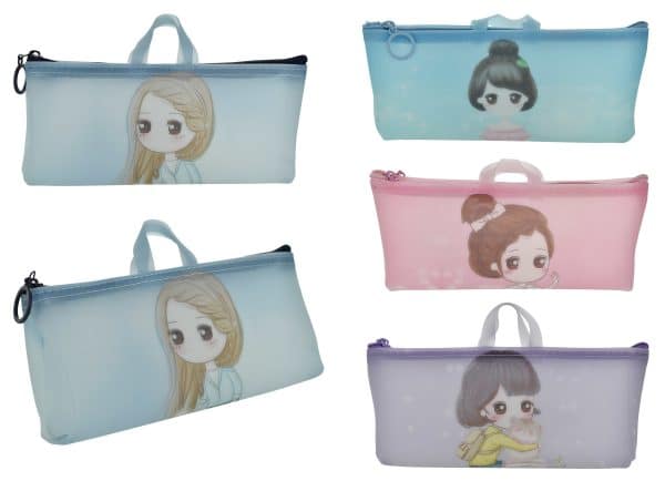 Cartuchera Pvc Infantil De Niña Con Dibujo Goddess