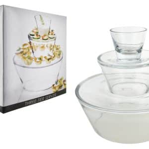 BOWL VIDRIO 3 PISO EXHIBIDOR 21890