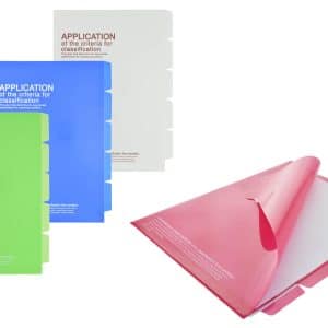 Carpeta Pvc Organizadora C/5 Reparticiones Tamaño A4 Lisa