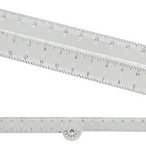 Regla 30Cm Angulo Variable Para Medir Angulos Q.480 M.12