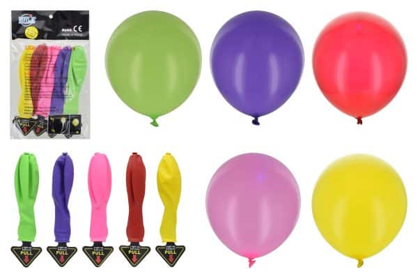 Globos 5 Unidades, Con Luz Led