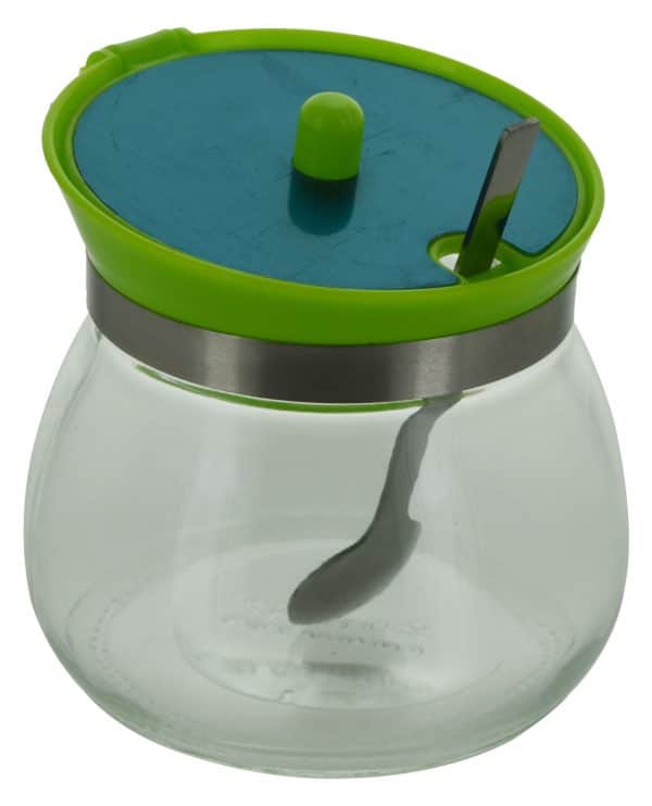 Especiero De Vidrio Con Cuchara - Imagen 3