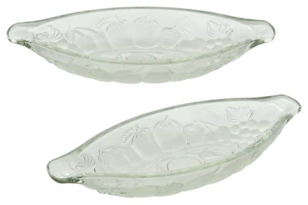 Bowl Oval Vidrio Labrado Frutas 23.7X10.3X3.6Cm M3