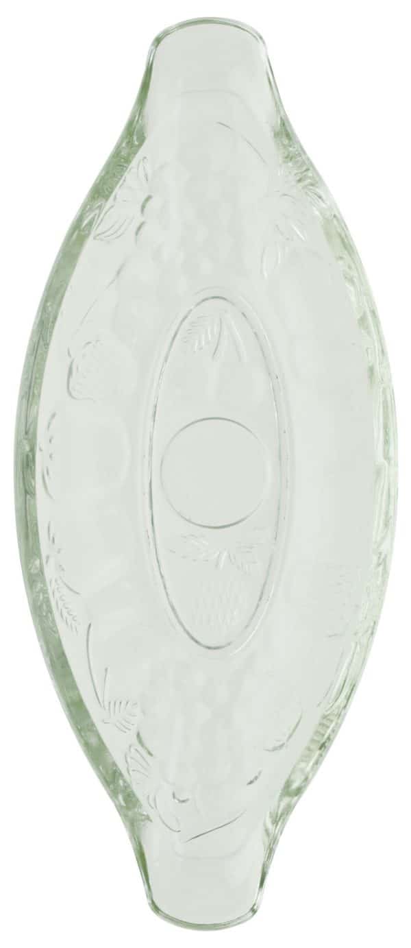 Bowl Oval Vidrio Labrado Frutas 23.7X10.3X3.6Cm M3 - Imagen 2