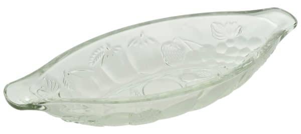 Bowl Oval Vidrio Labrado Frutas 23.7X10.3X3.6Cm M3 - Imagen 3