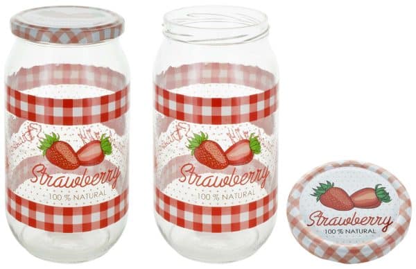 Frasco Vidrio Herevin Frutilla