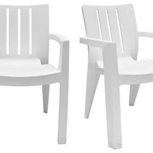 SILLA RESINA MODELO KENT WHITE